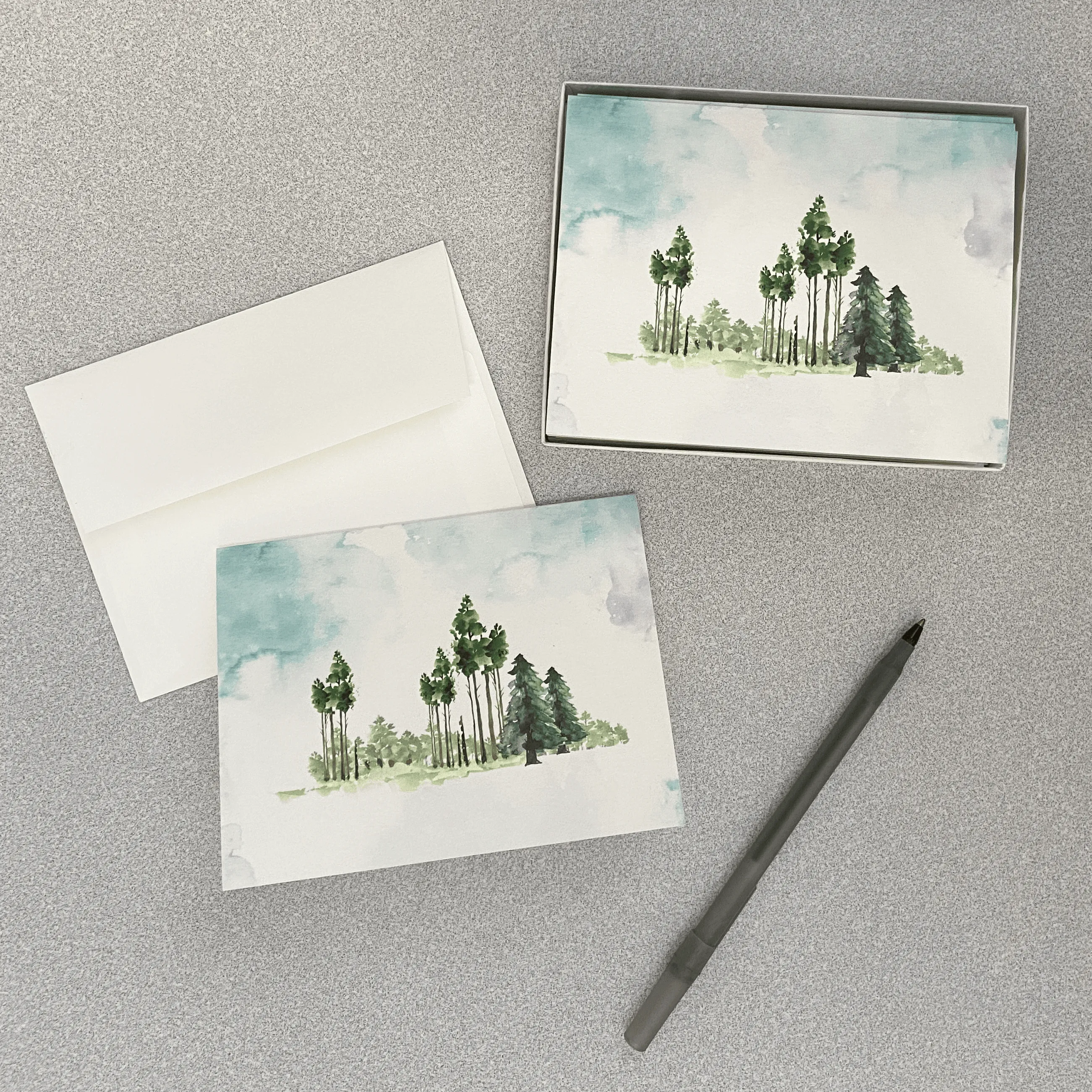 Forest Watercolor / Notecard Set