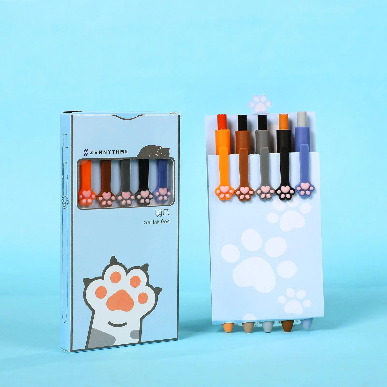 Gel Pen Set - Zennyth Cat Paw