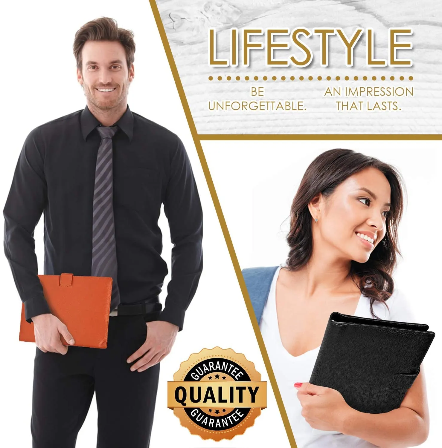 Genuine Leather Cover A5 Size 6x9 inch Brown