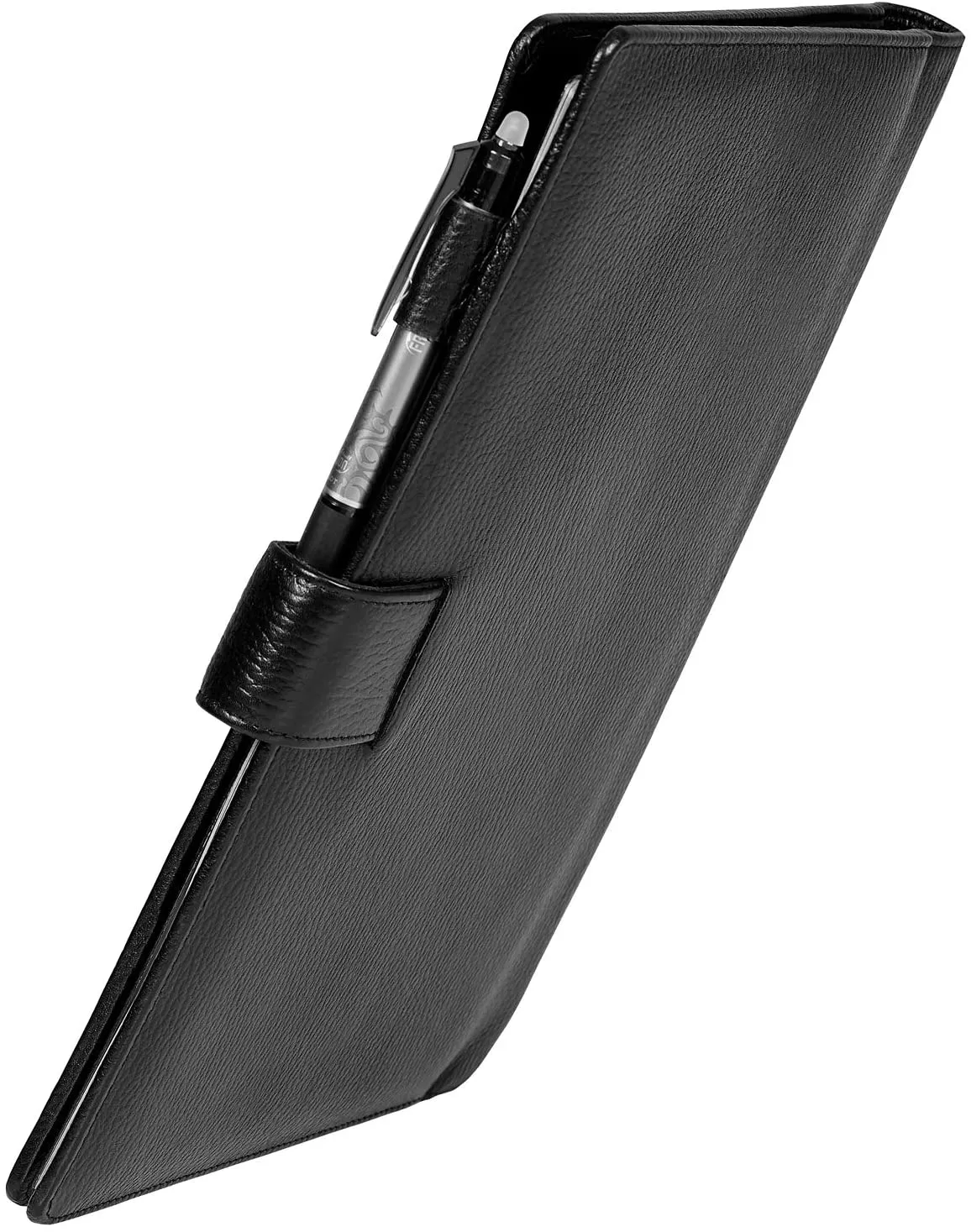 Genuine Leather Notebook Cover A4 Letter Size 8.5x11.8 inch Old English Black