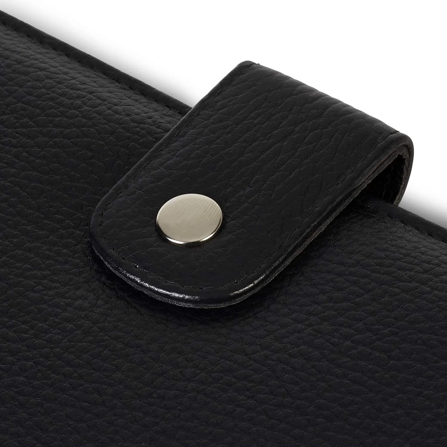 Genuine Leather Notebook Cover A4 Letter Size 8.5x11.8 inch Old English Black