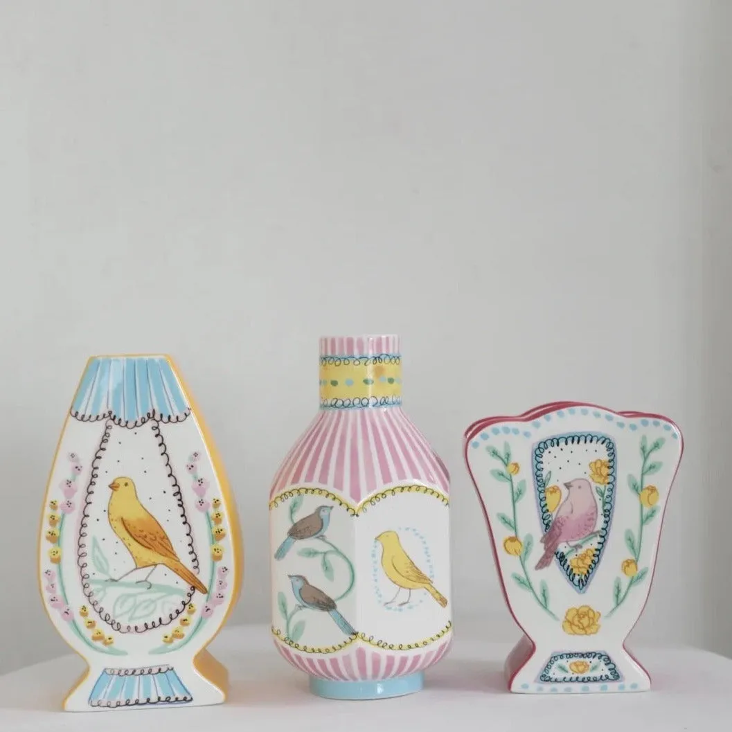 Hand Painted Ceramic Vase
