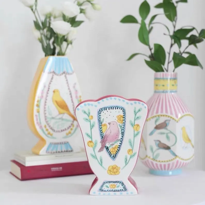 Hand Painted Ceramic Vase