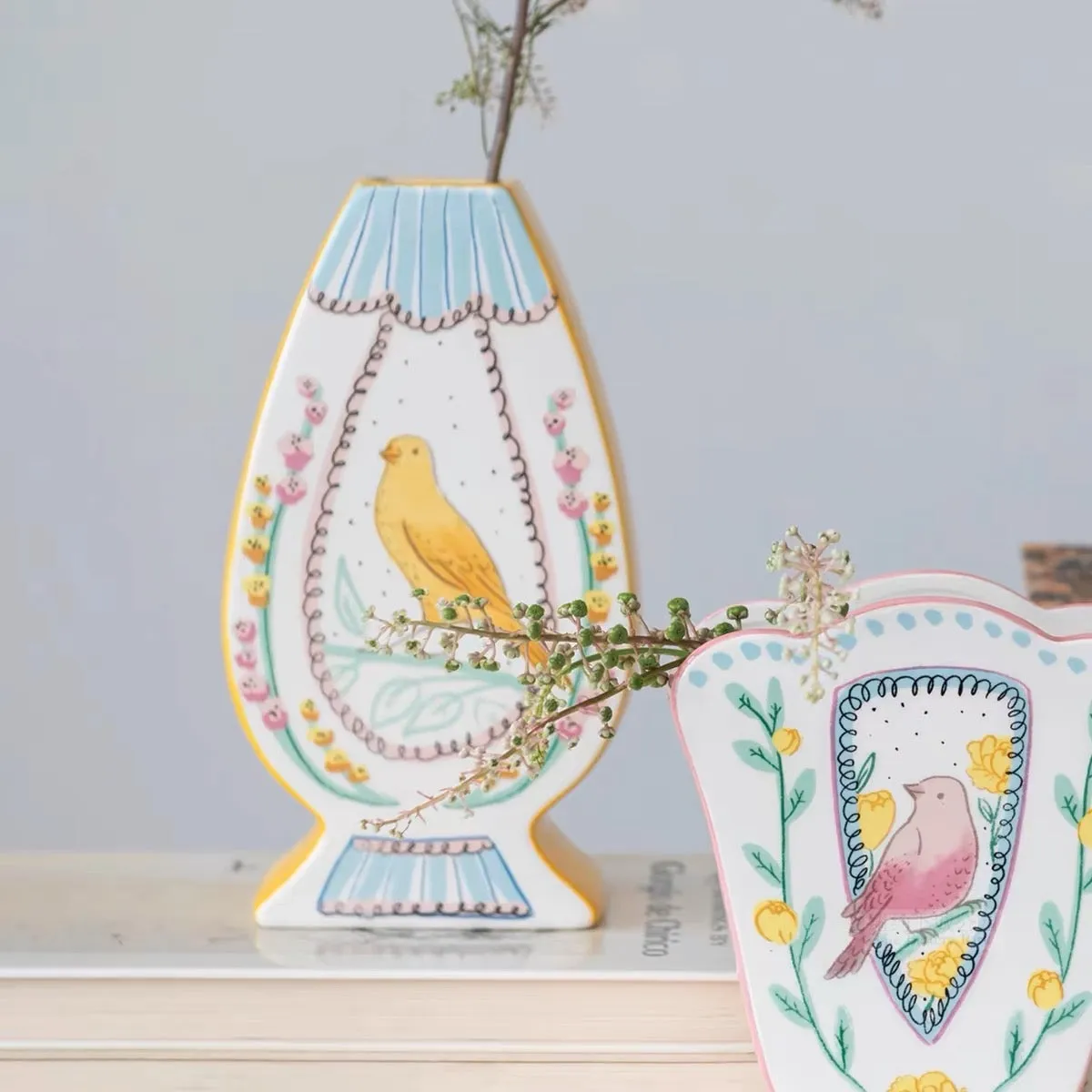Hand Painted Ceramic Vase