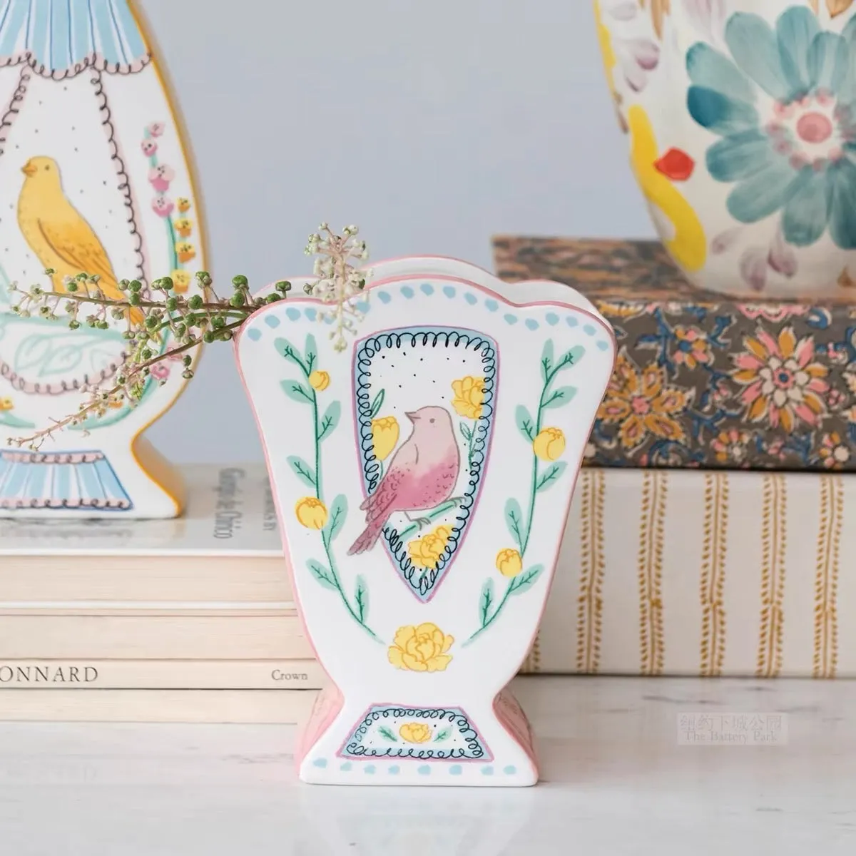Hand Painted Ceramic Vase
