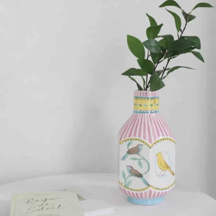Hand Painted Ceramic Vase