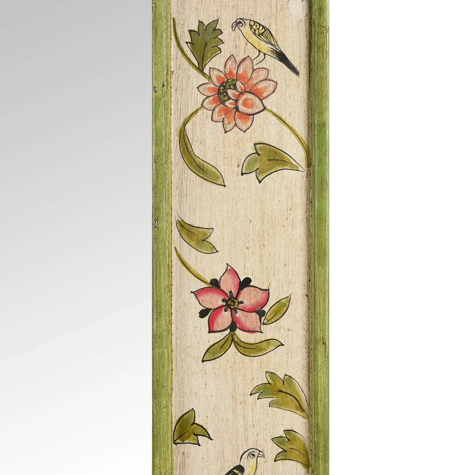 Hand Painted Chintz Style Mirror From Rajasthan