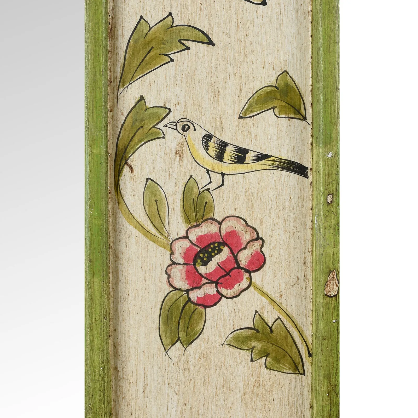 Hand Painted Chintz Style Mirror From Rajasthan