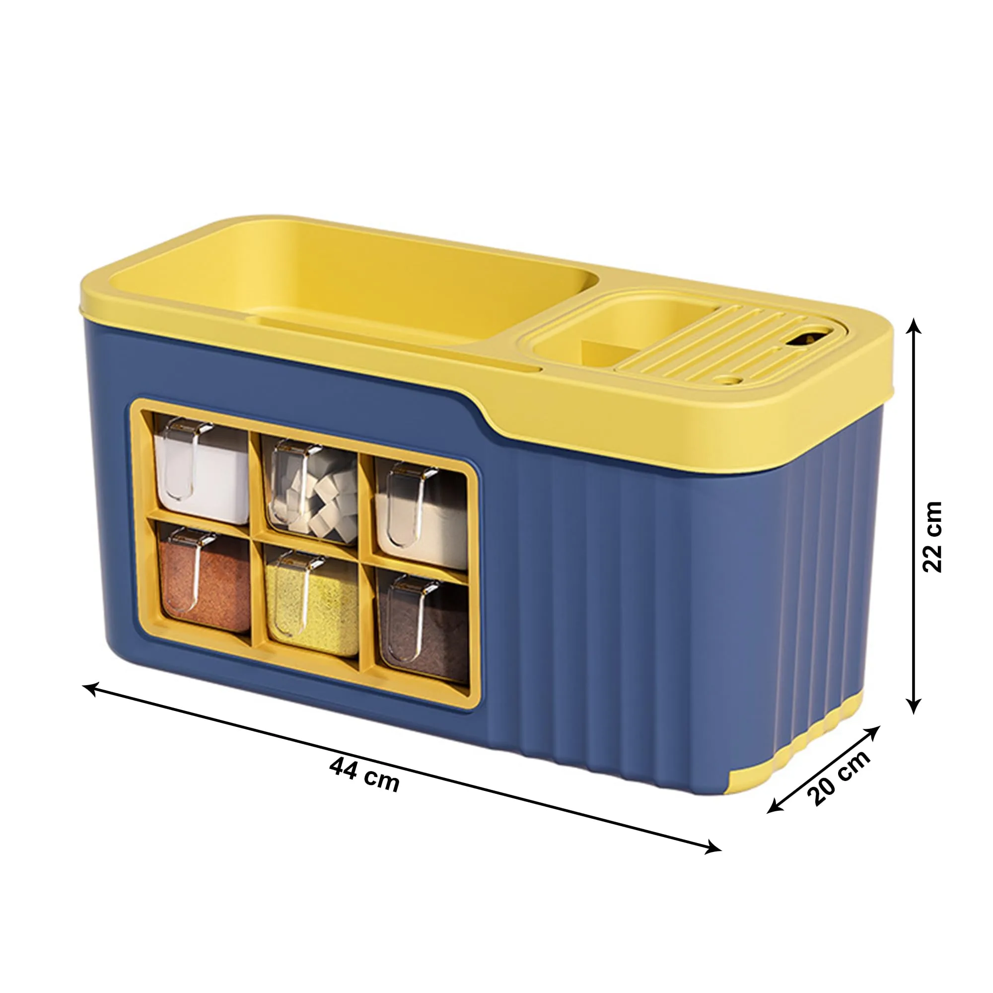 Homestic Multifunctional Kitchen Spice Organiser box | Multi-Functional Spice Box Rack Organizer for Pantry Countertop| Large Capacity | W8815