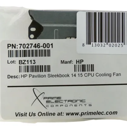 HP Pavilion Sleekbook 14 15 Series Laptop CPU Cooling Fan 702746-001