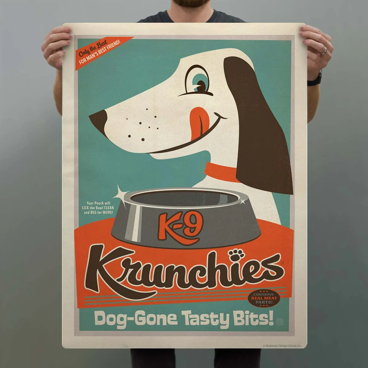 K9 Krunchies Dog Food Ad Decal