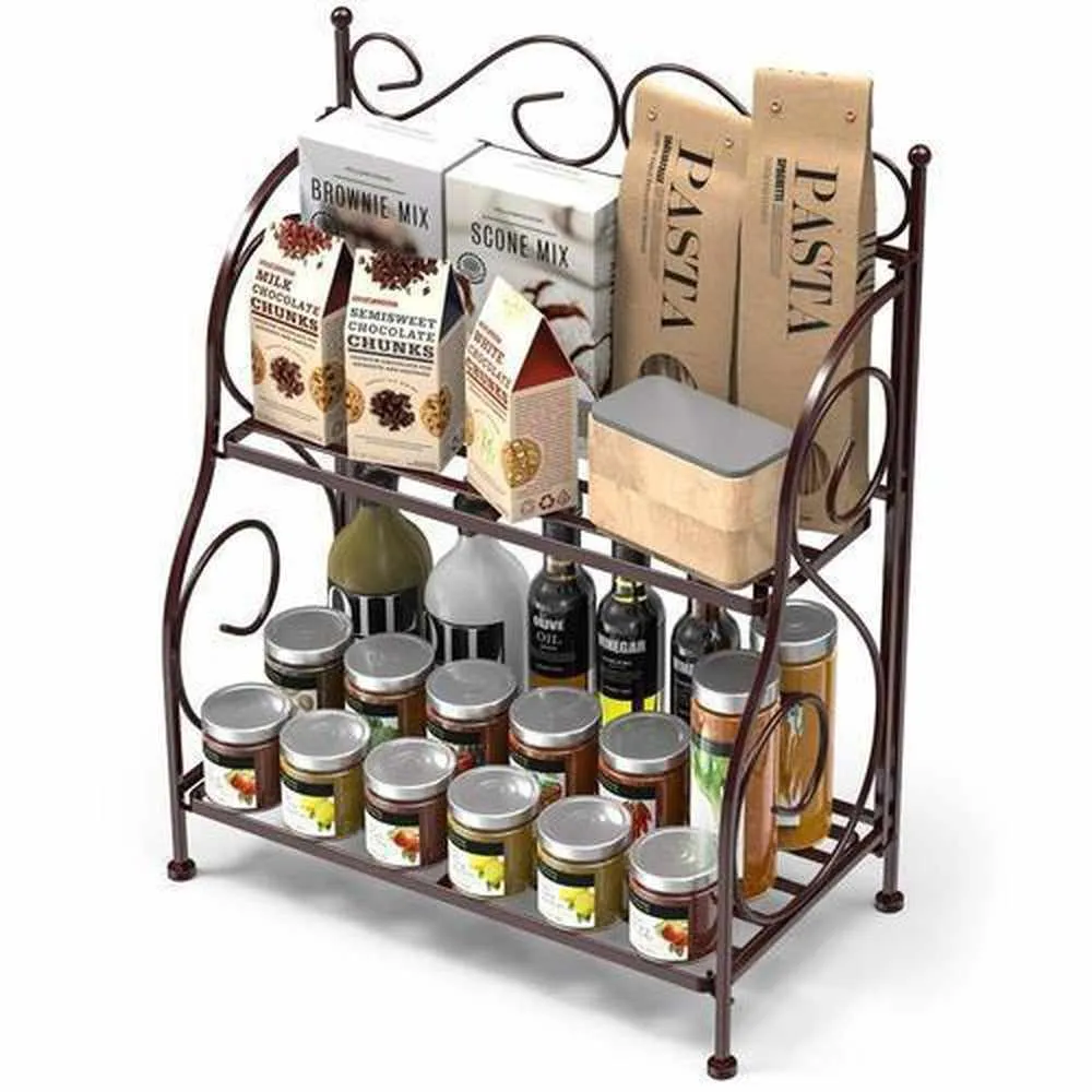 Kitchen Spice Rack (Black)