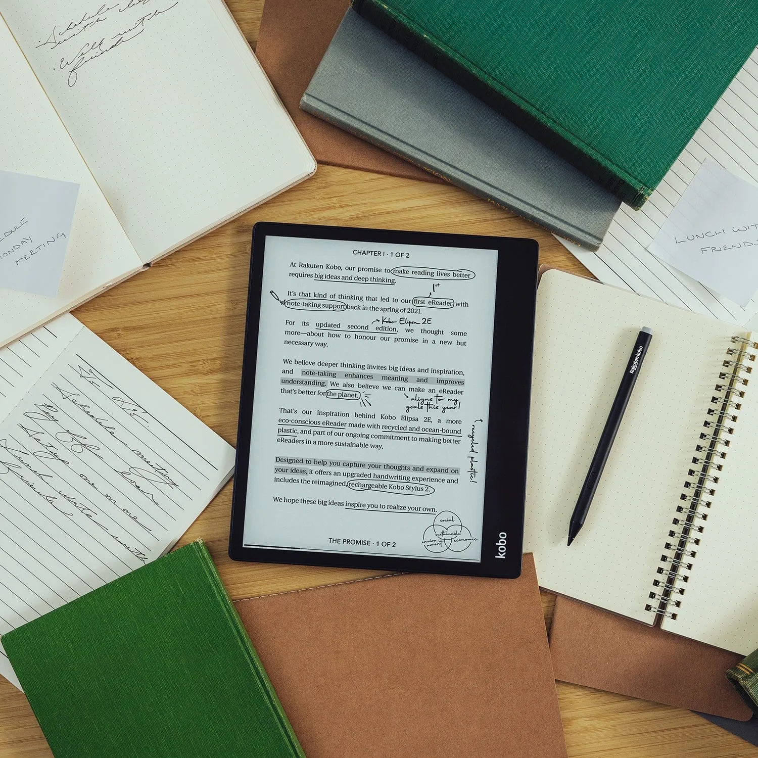 Kobo Elipsa 2E E-Reader with Stylus