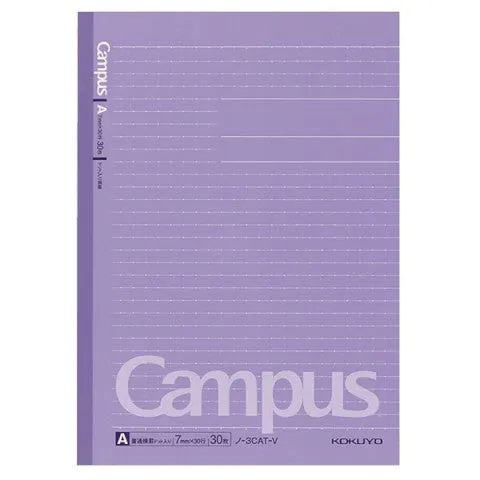 Kokuyo Campus Notebook Dotted Line B5 Line 6mm 30 Sheets 5 Color Pack