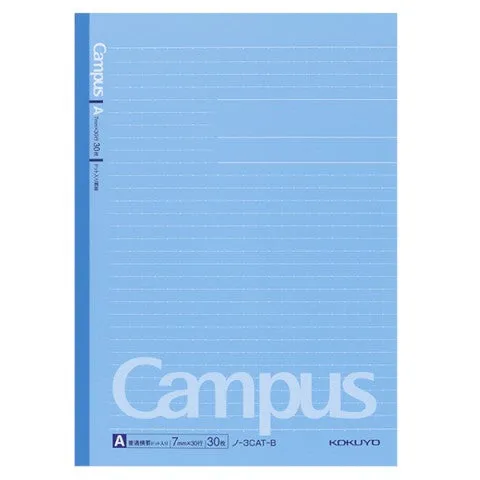 Kokuyo Campus Notebook Dotted Line B5 Line 6mm 30 Sheets 5 Color Pack