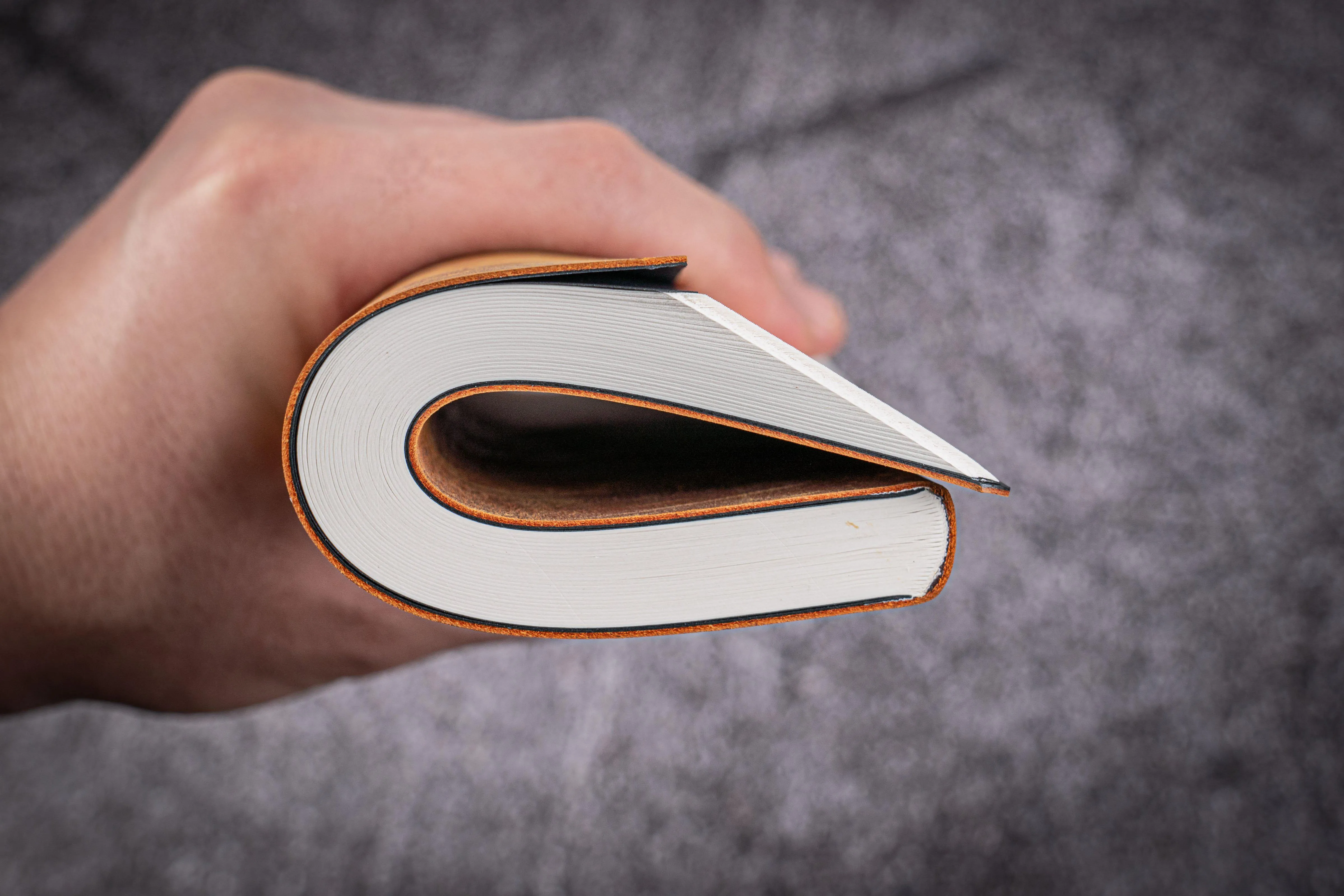 Leather Notebook - Tomoe River Paper - A5 - Crazy Horse Brown