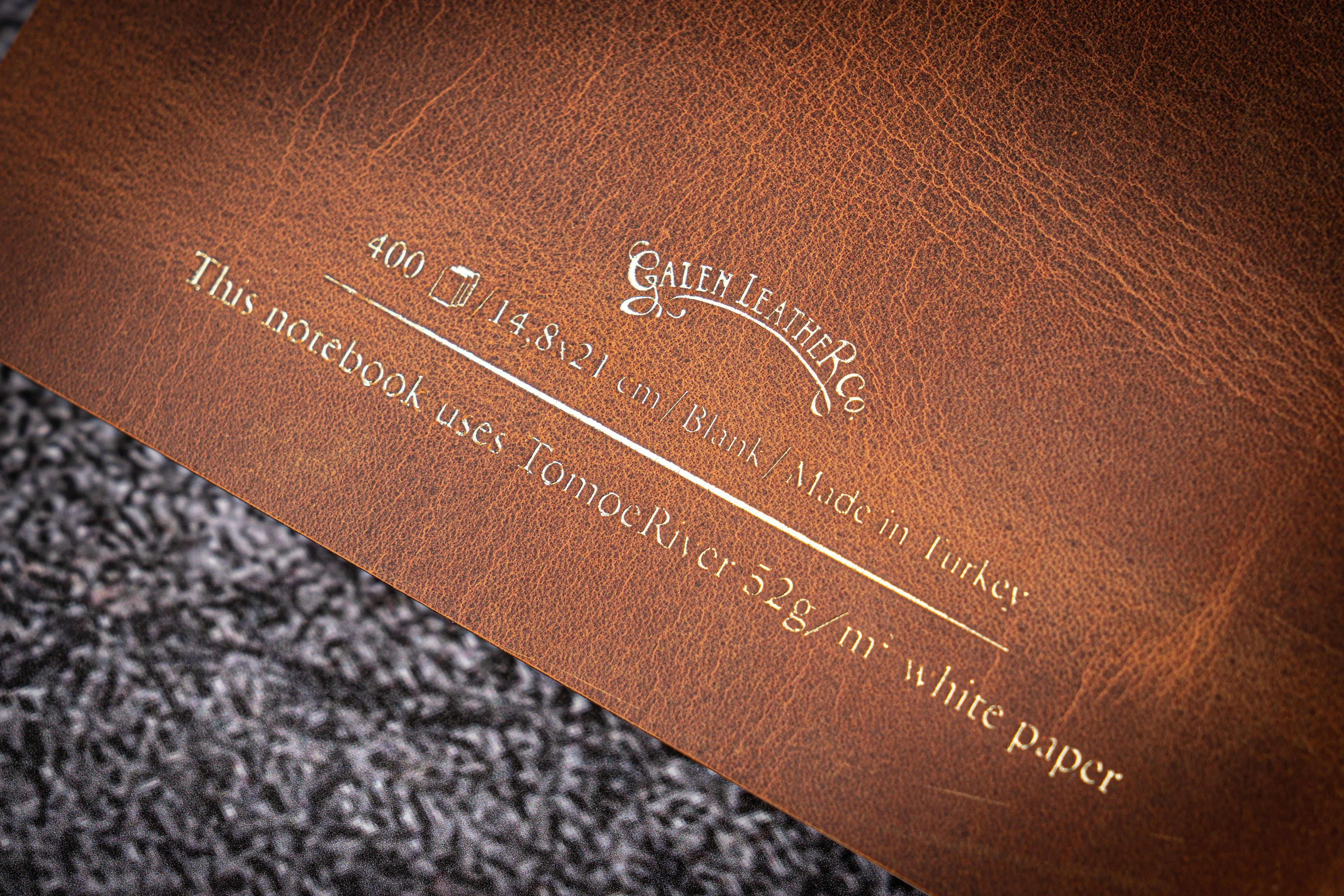 Leather Notebook - Tomoe River Paper - A5 - Crazy Horse Brown
