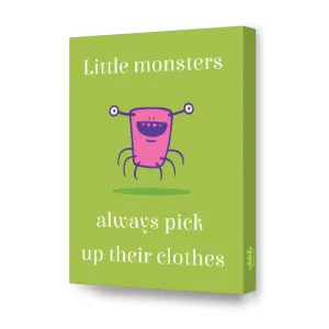 Little Monster Series Canvas Art <br> Pick Your Clothes
