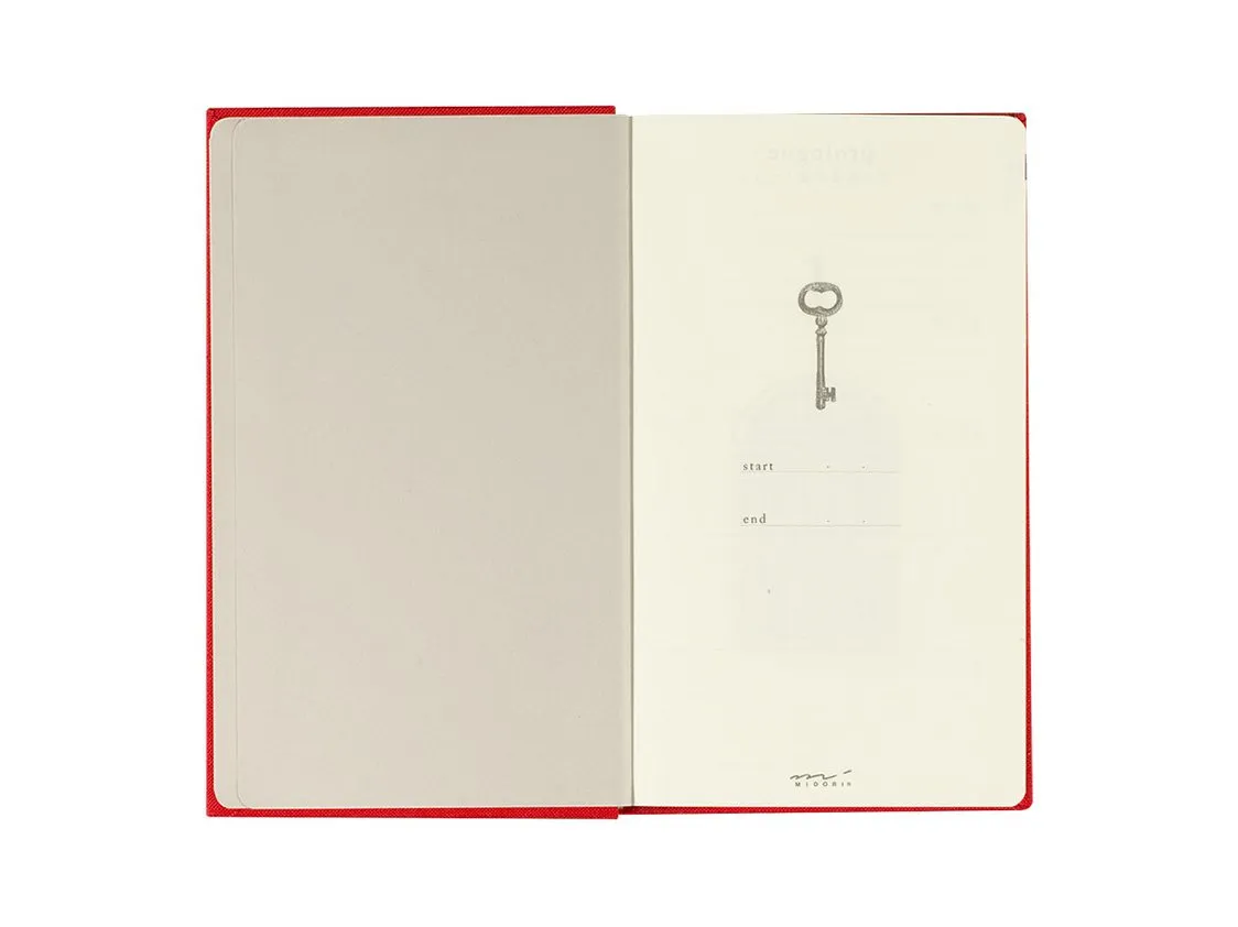 Midori 5 Years Diary - Door - Red