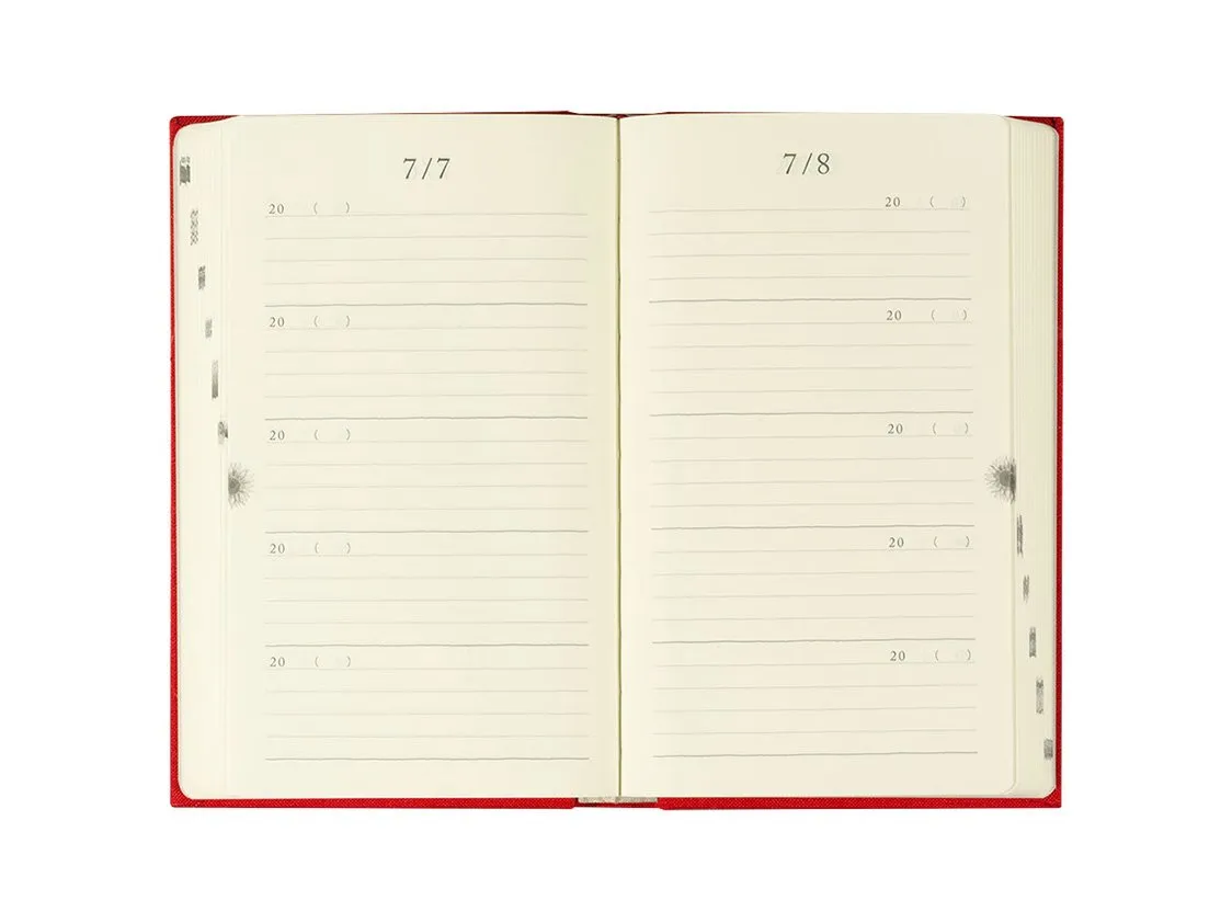 Midori 5 Years Diary - Door - Red