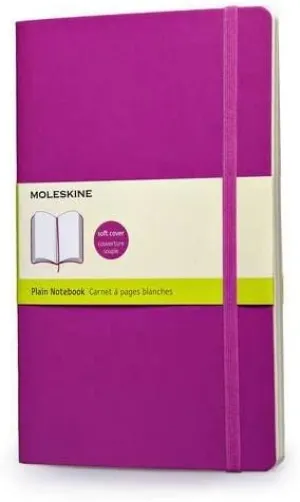 Moleskine Plain Soft Cover Notebook Large Size Purple