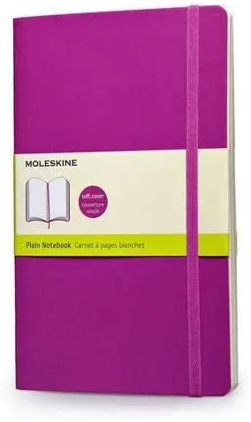Moleskine Plain Soft Cover Notebook Large Size Purple
