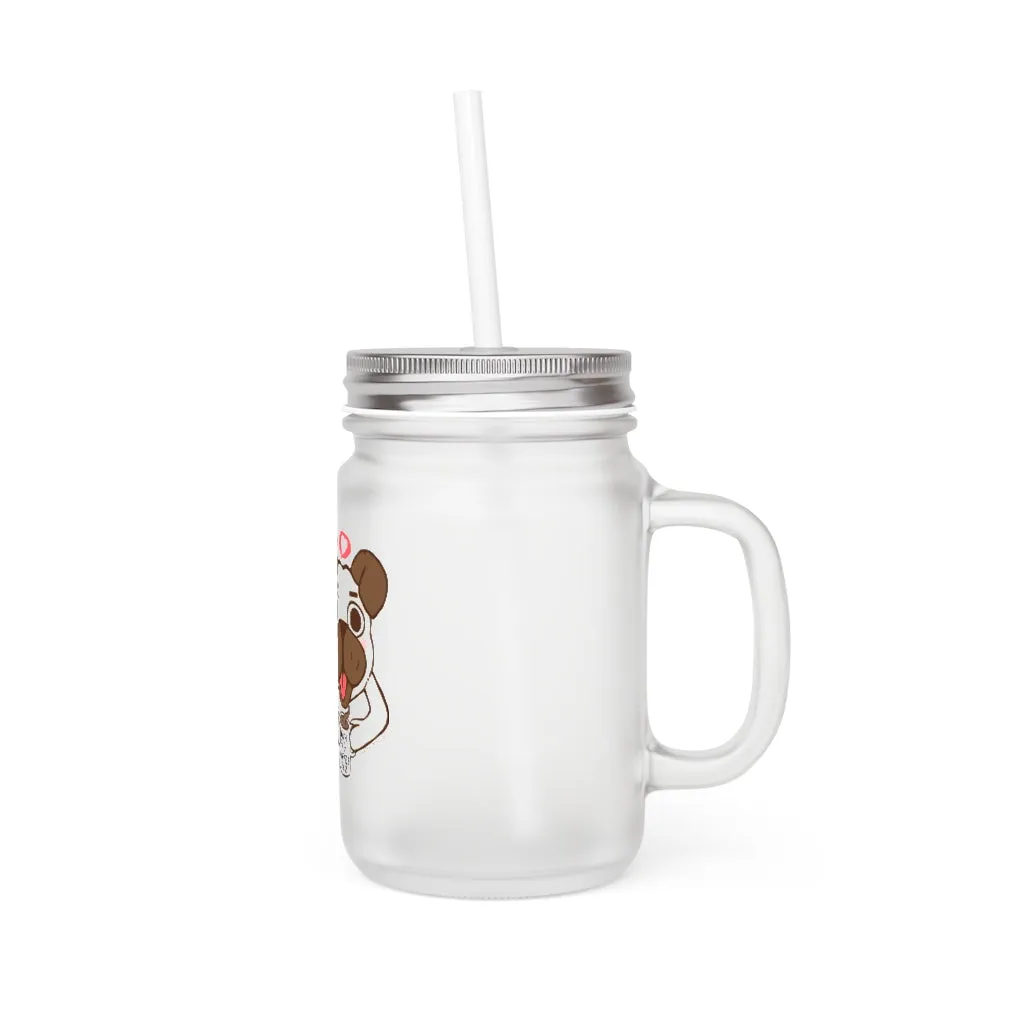 More Pug Coffee Please Mason Jar