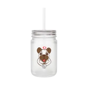More Pug Coffee Please Mason Jar