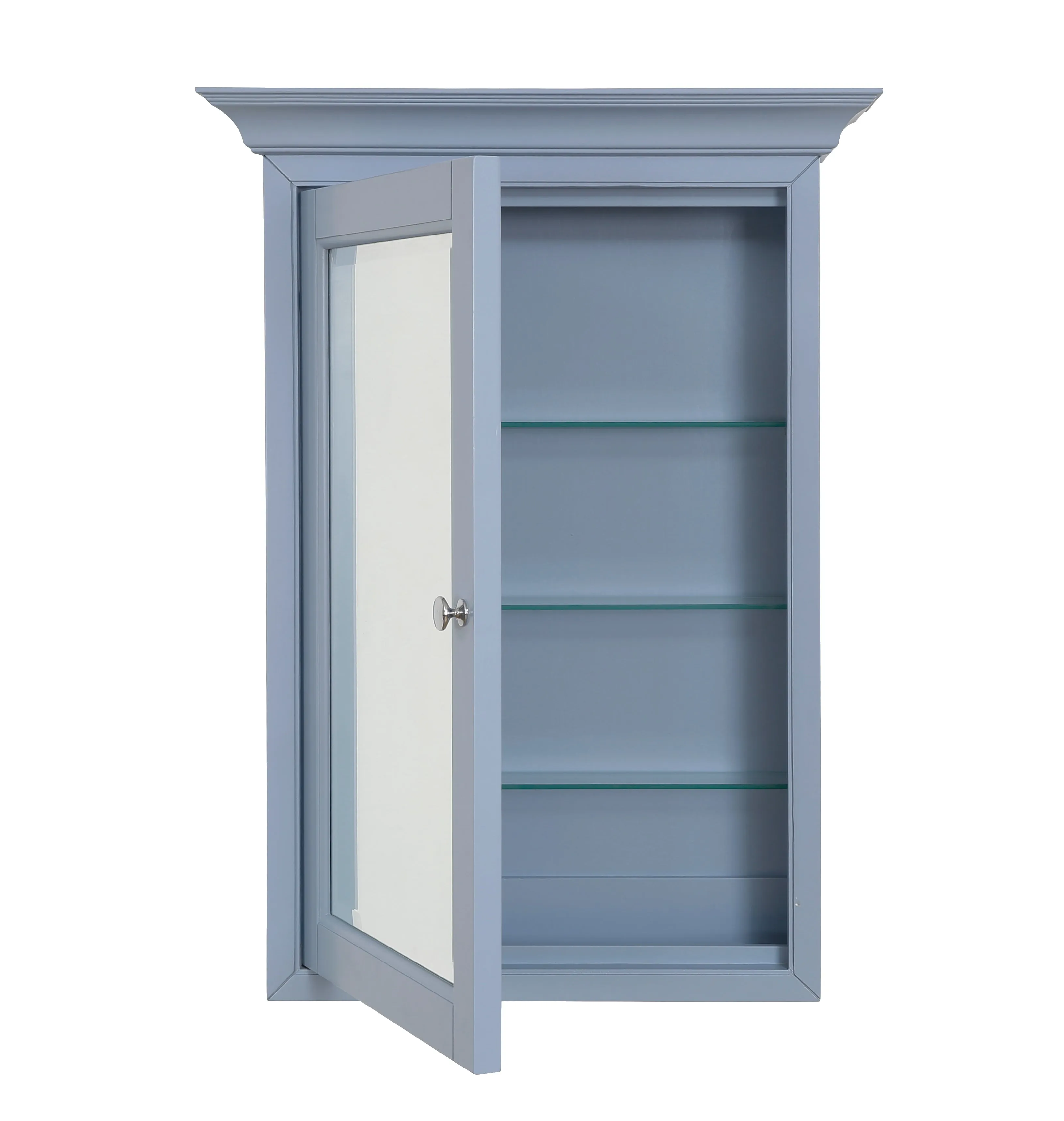 Newport Wall-Mounted Medicine Cabinet (Powder Blue)