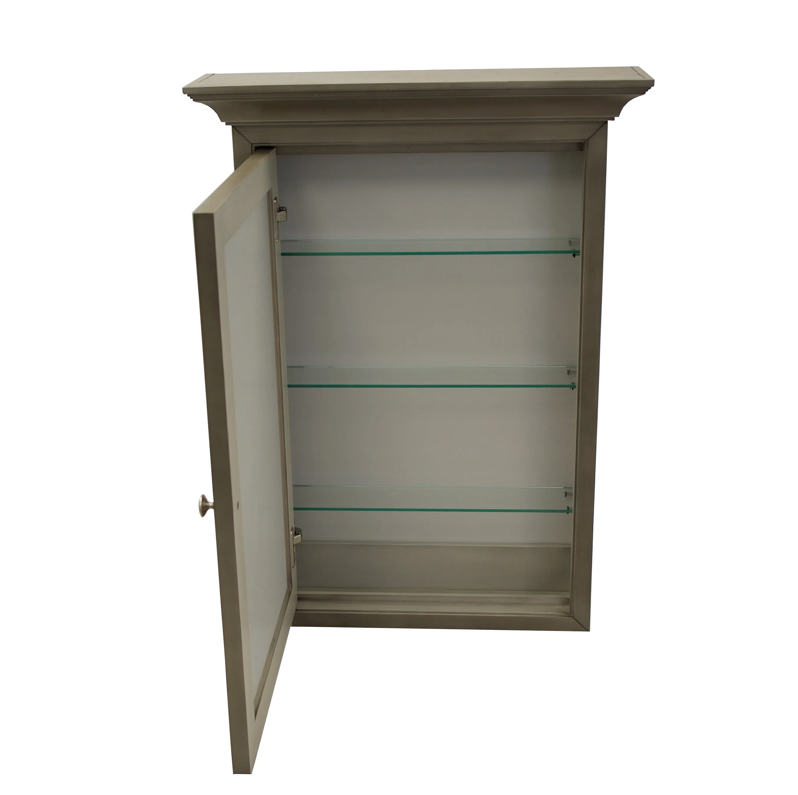 Newport Wall-Mounted Medicine Cabinet (Weathered Gray)