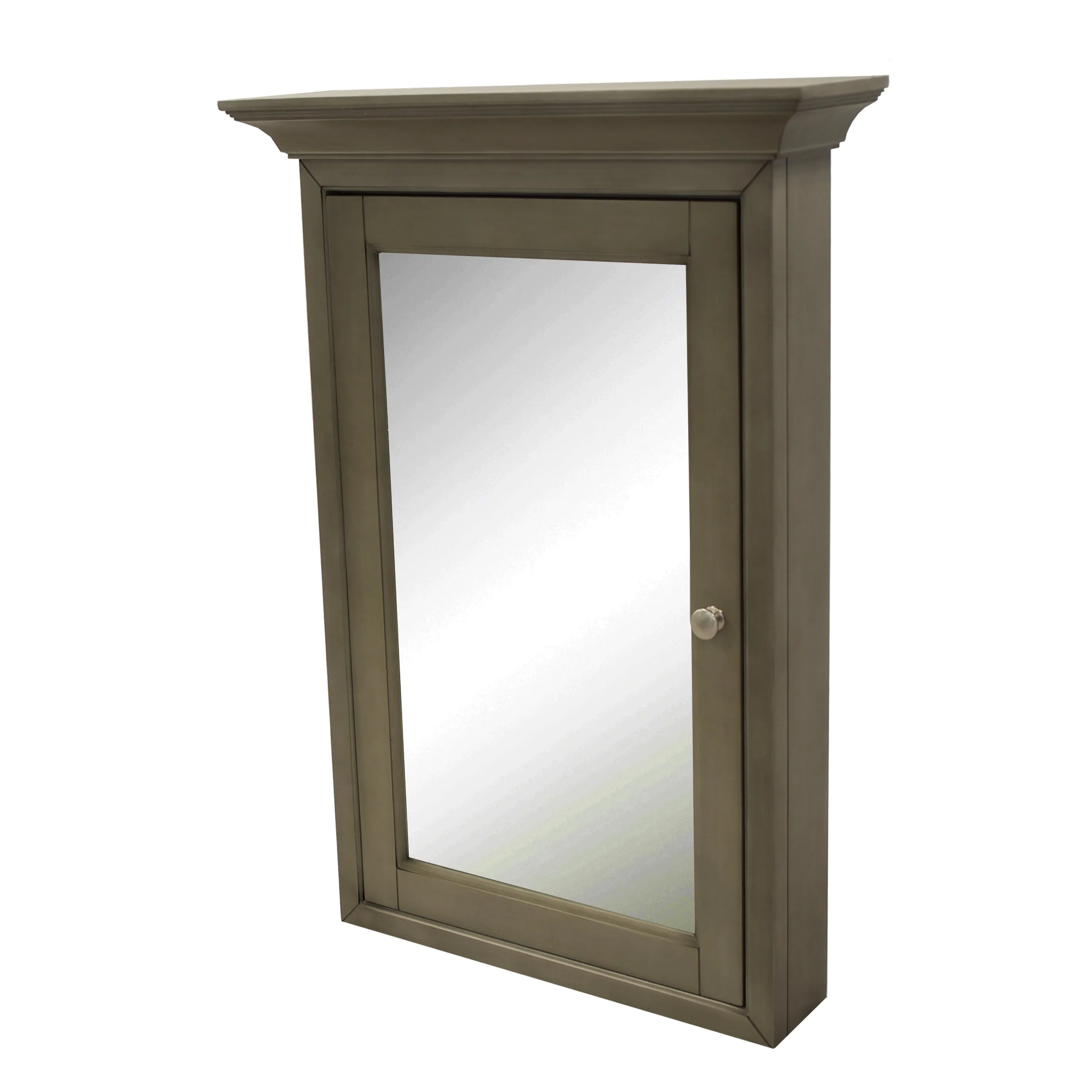 Newport Wall-Mounted Medicine Cabinet (Weathered Gray)