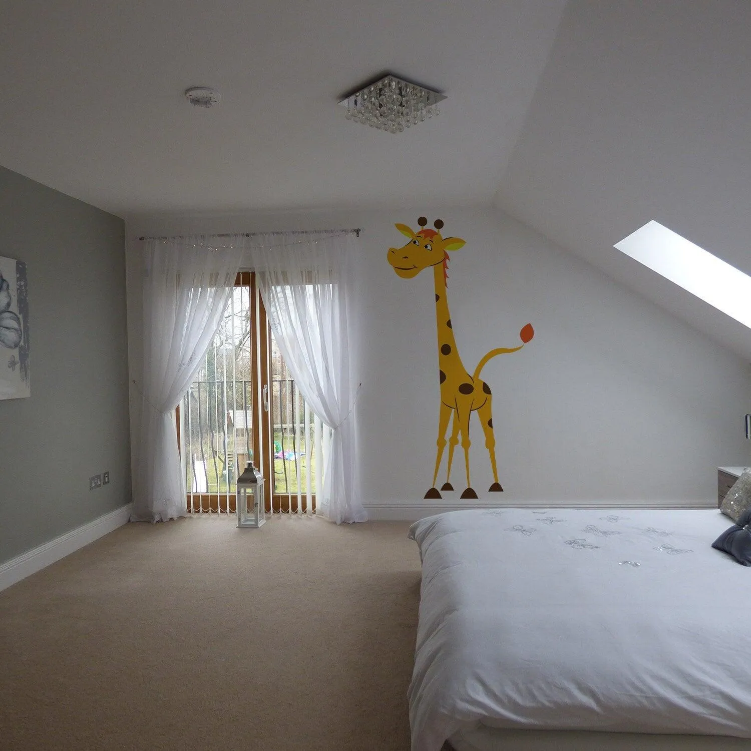 Nursery Giraffe Vinyl Wall Sticker - Baby Art Cute Funny Gift Animal Decor Decal
