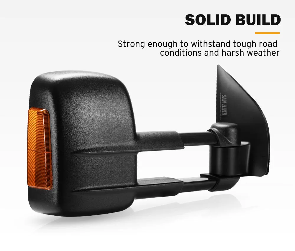 Pair Extendable Towing Side Mirrors for Nissan Pathfinder MY 2003-2013