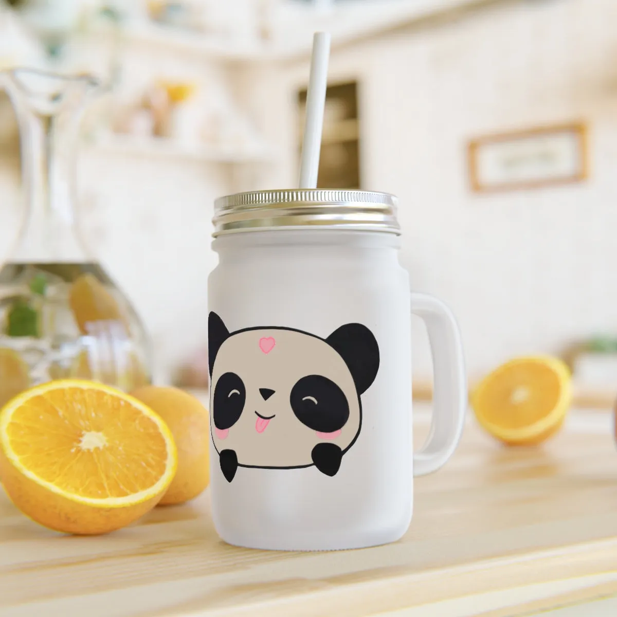 Panda Mason Jar