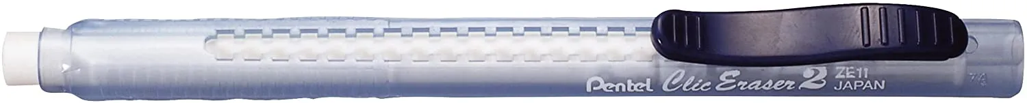 Pentel ZE11T Clic Eraser Pen Assorted Color Display of 48 Pcs