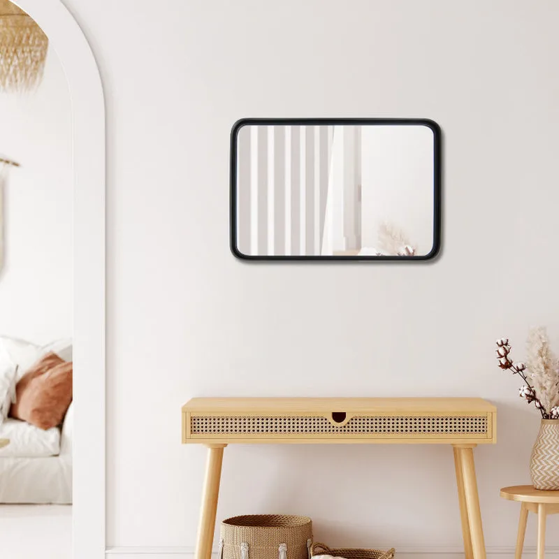 Rectangular Wall Mount Bathroom Mirror with Solid Steel Frame