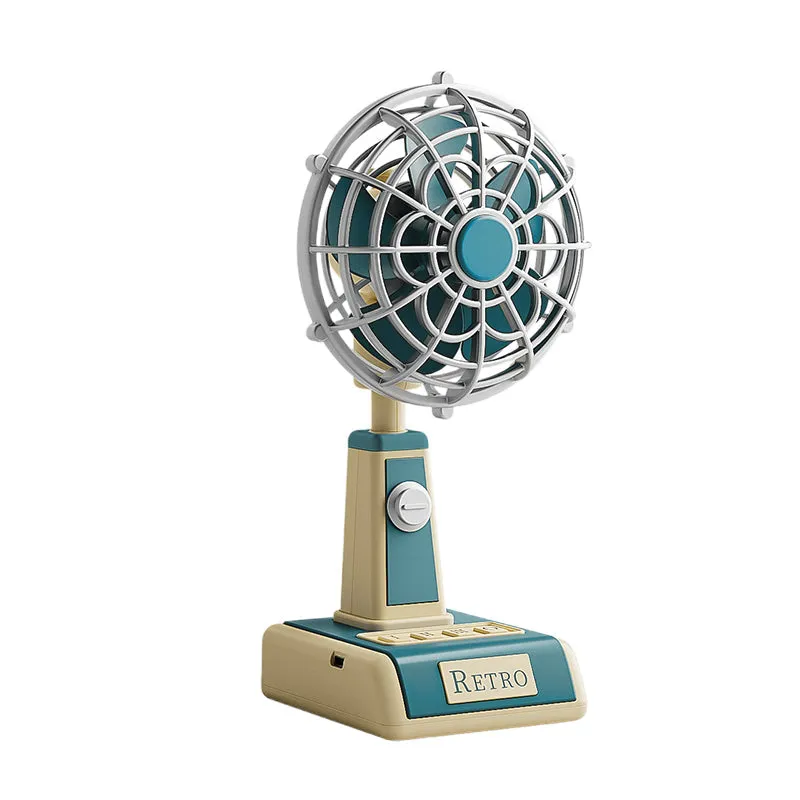 Retro USB Desk Mini Fan