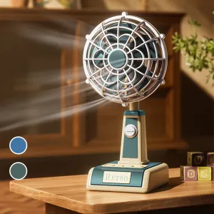 Retro USB Desk Mini Fan