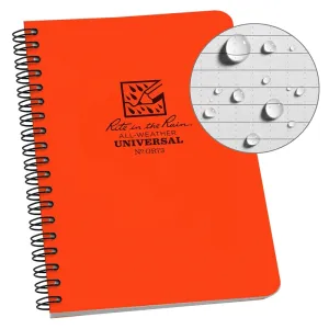 Rite in the Rain OR73 Notebook, Universal Pattern Sheet, 4-5/8 x 7 in Sheet, 32-Sheet, Gray Sheet :EA: QUANTITY: 1