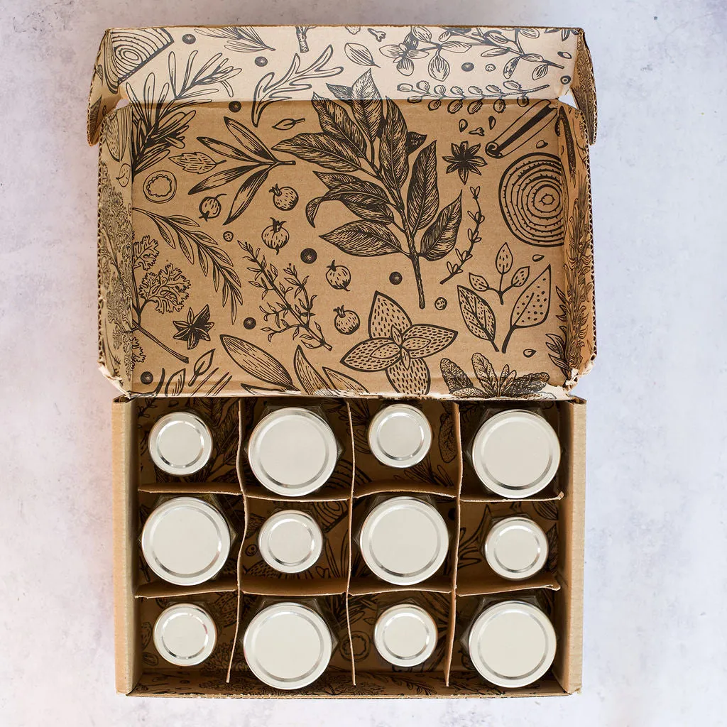 SAMPLE BUNDLE: 6 Small and 6 Large Magnetic Spice Jars