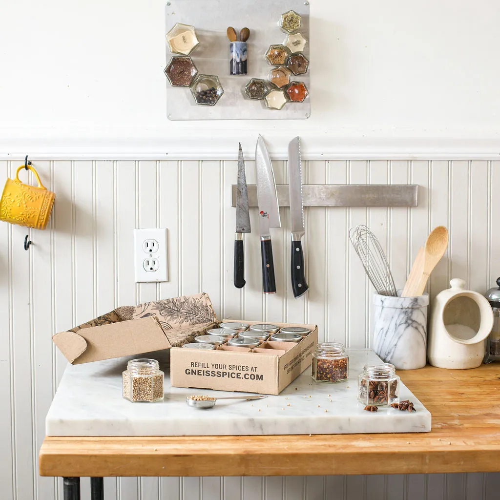 SAMPLE BUNDLE: 6 Small and 6 Large Magnetic Spice Jars