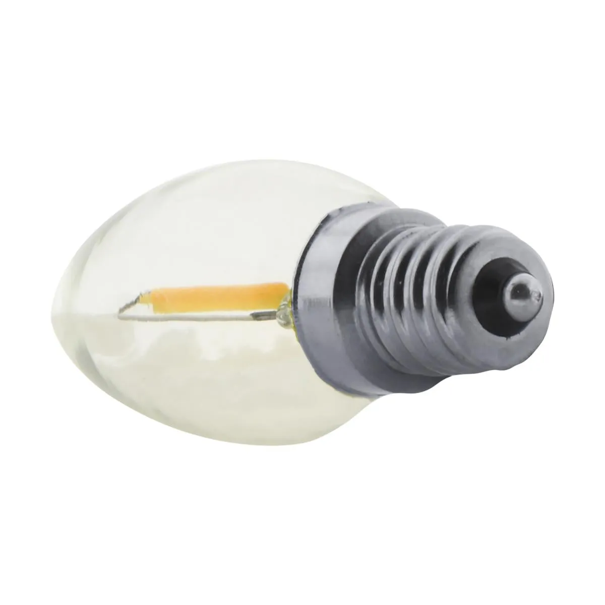 Satco LED Night Light Bulbs – 0.7W – 7W Incandescent Equivalent – E12 Base – Clear – 2700K – Pack of 2