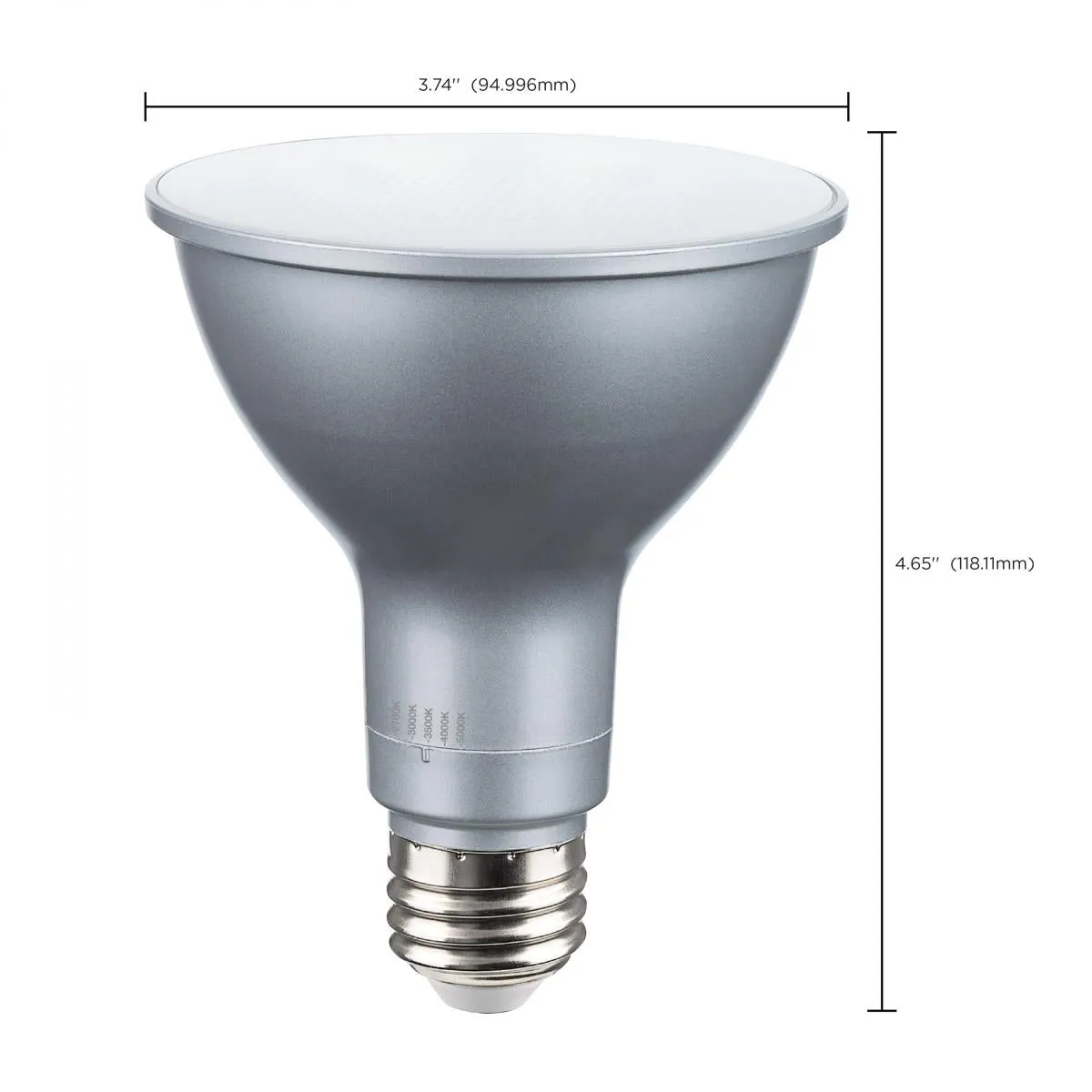 Satco LED PAR30LN Color Selectable Light Bulb – 15W – 100W Equivalent – E26 Base – Dimmable