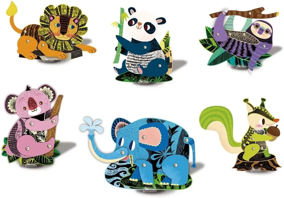 Scratch Greeting Cards- Jungle Animals