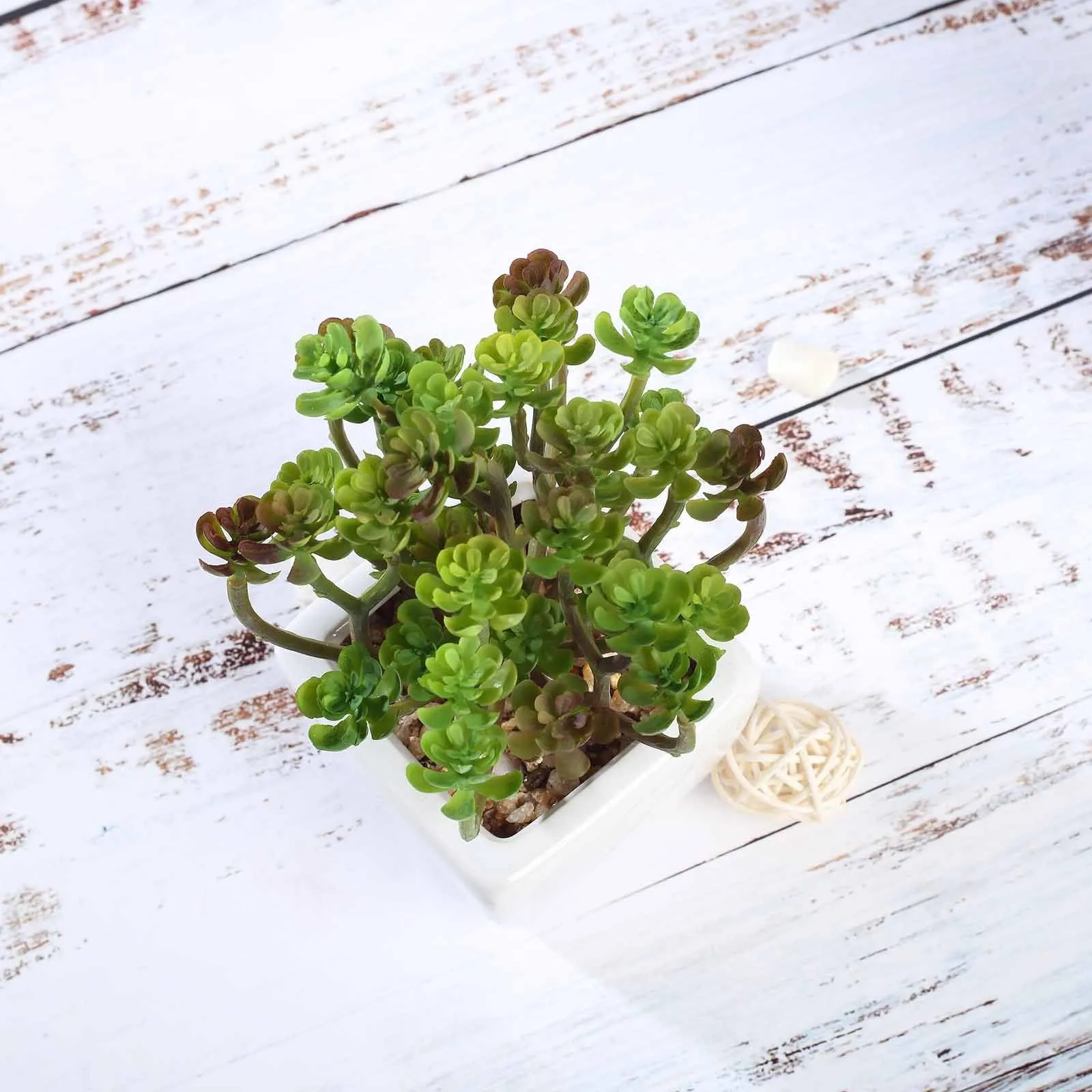 Set of 3 | 7'' Assorted Crassula Artificial Plants with Pots