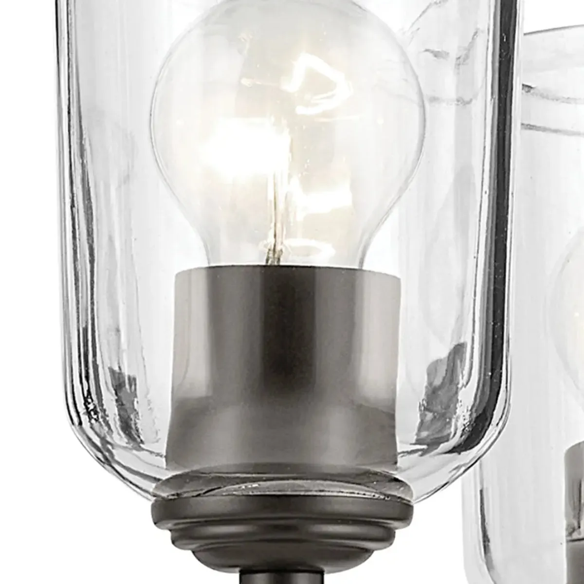Shailene 24" 5-Light Chandelier with Clear Glass, Olde Bronze Finish