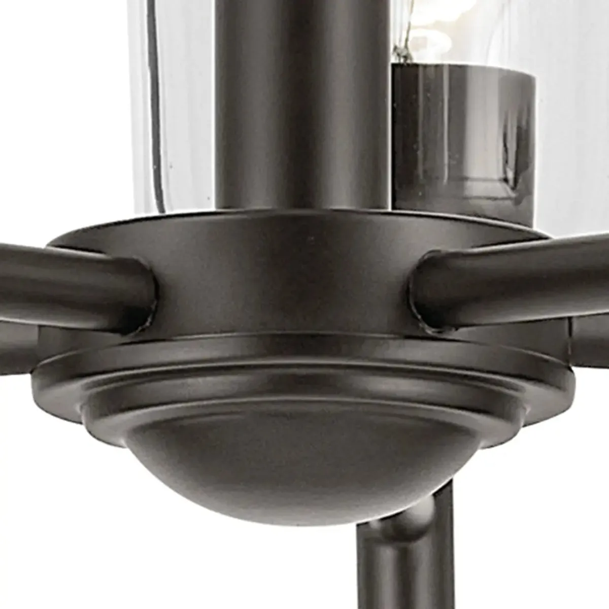 Shailene 24" 5-Light Chandelier with Clear Glass, Olde Bronze Finish