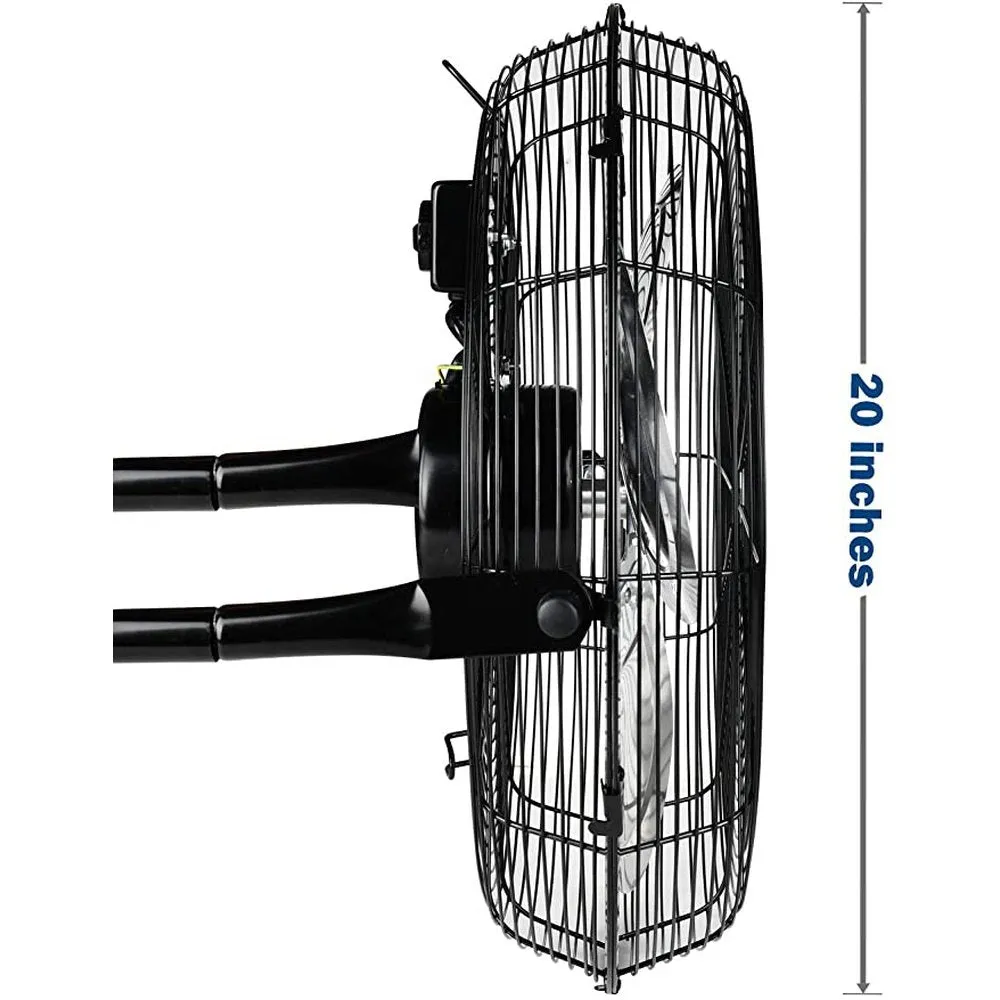 Simple Deluxe 18 Inch 3-Speed High Velocity Heavy Duty Metal Industrial Floor Fans