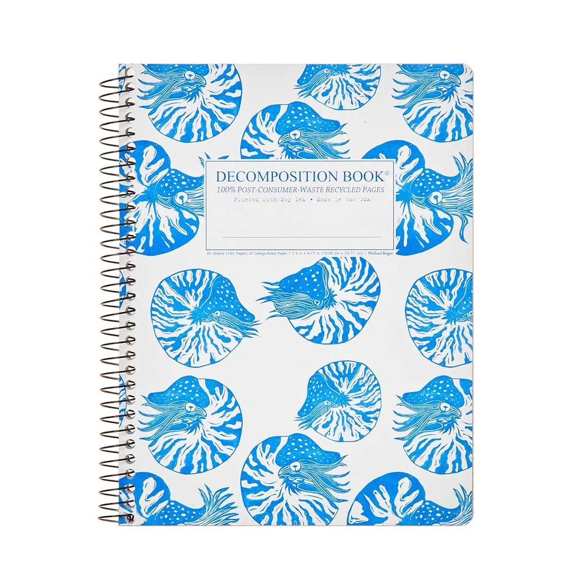 Spiral Bound Recycled Notebook (Nautilus)