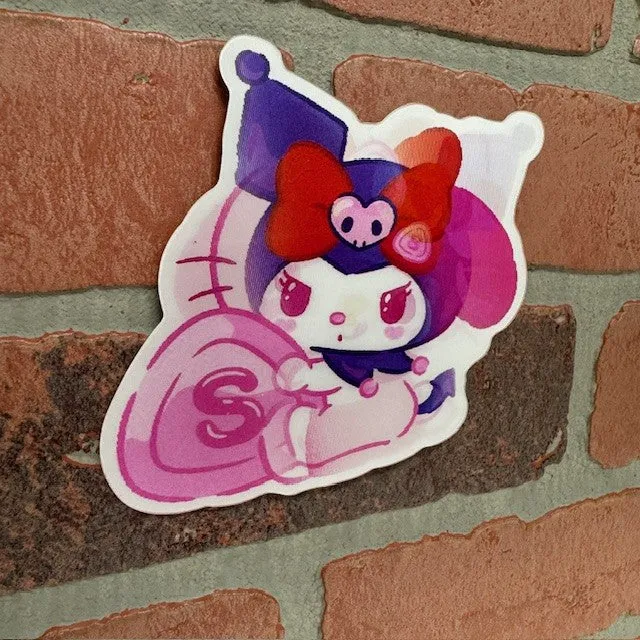 Sticker - 3D Kuromi My Melody